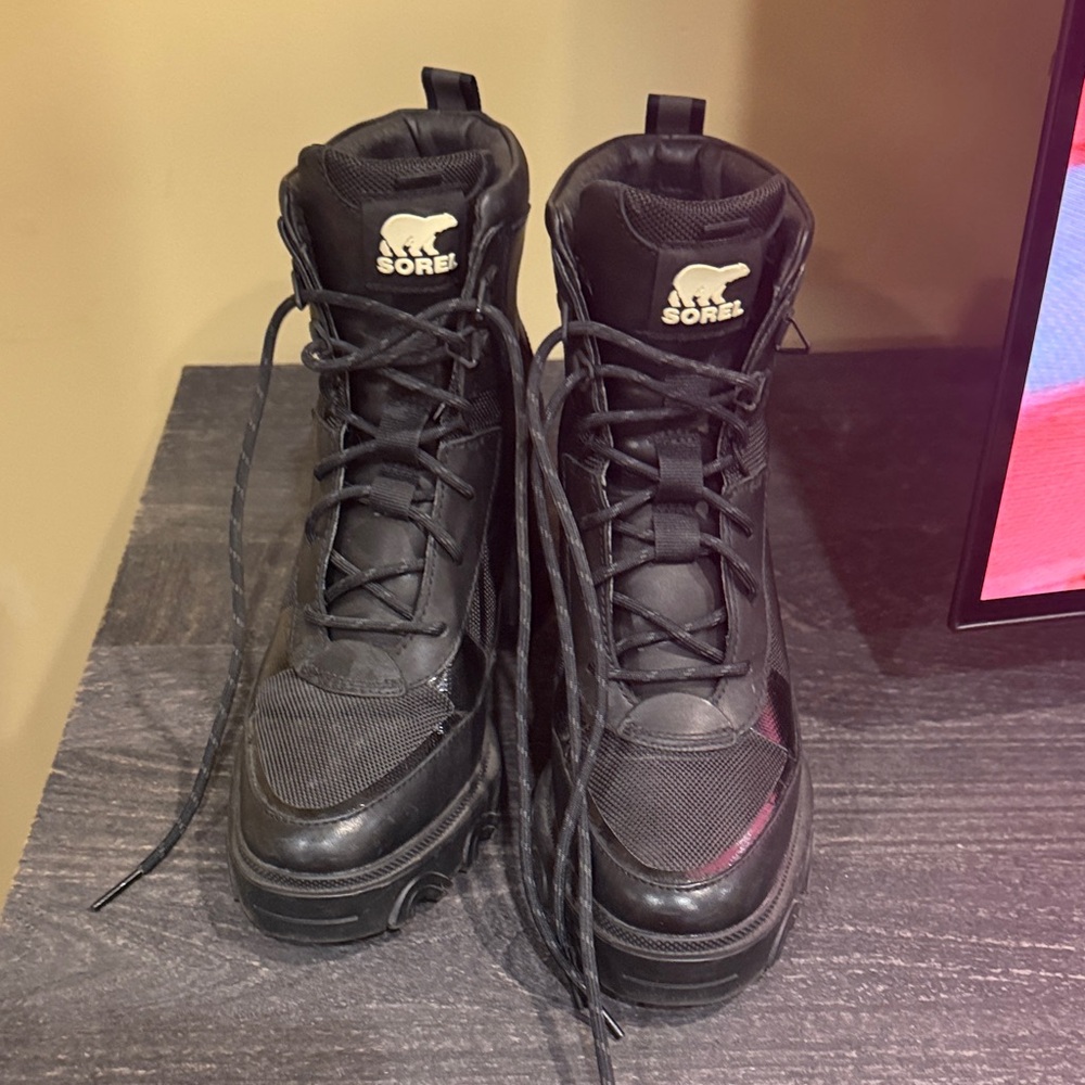 Sorel High-Top Winter Boots with Polar Bear Logo